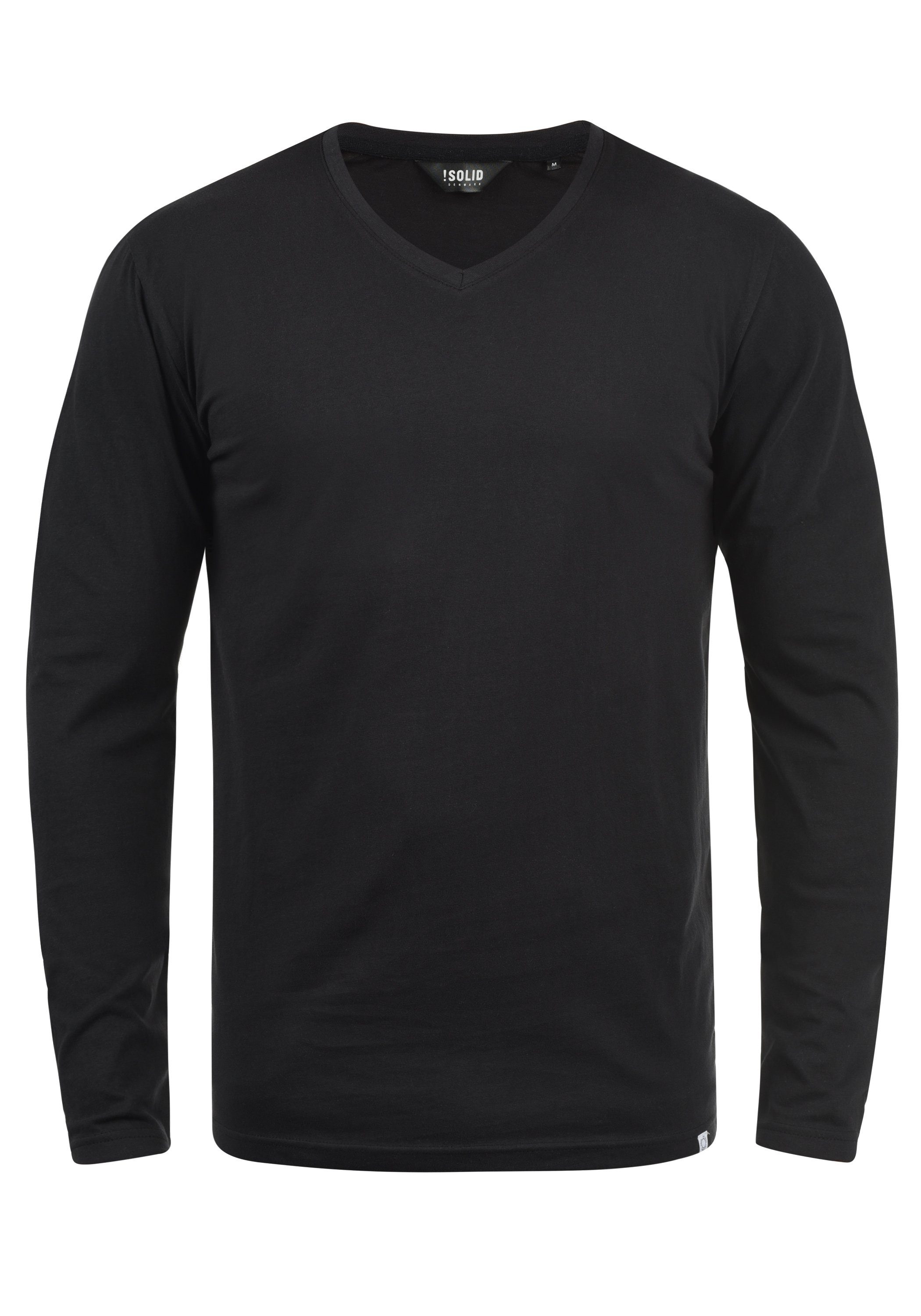 !Solid Langarmshirt SDBeda Longsleeve mit V-Ausschnitt