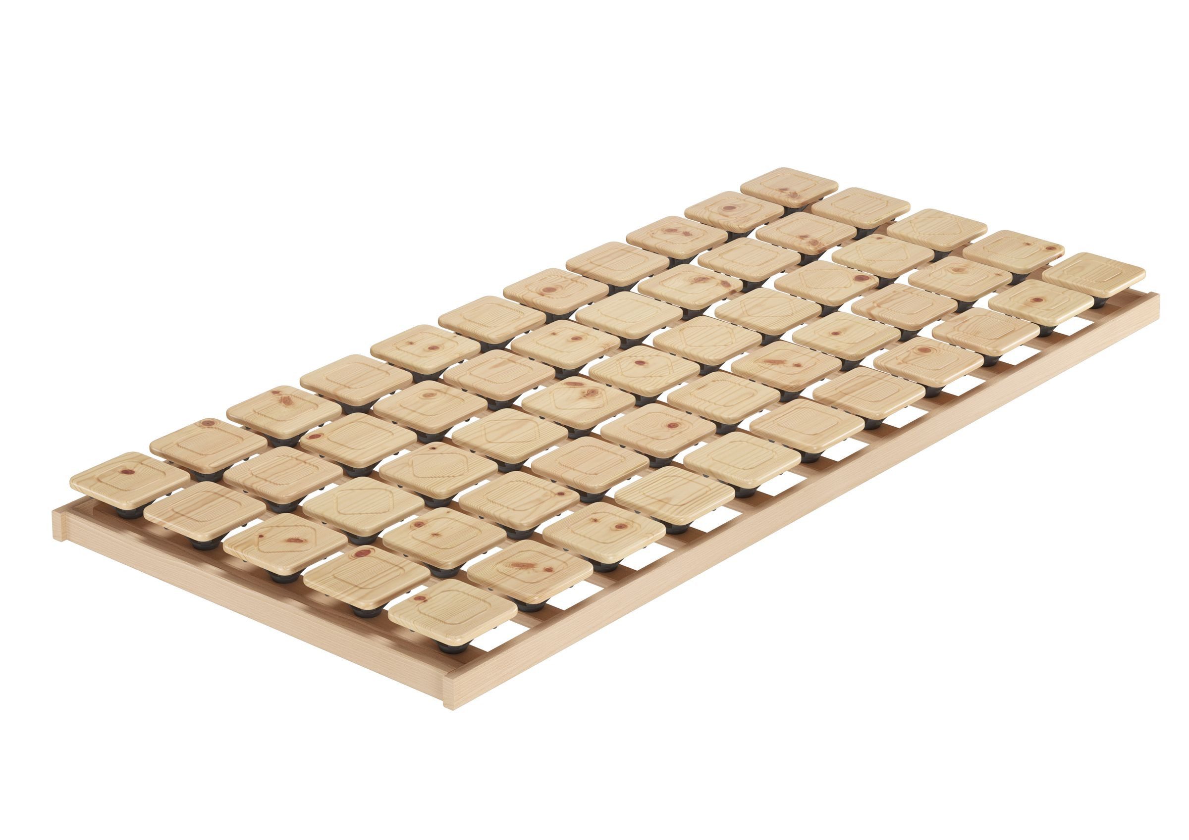 Tellerlattenrost Metallfreier Tellerrost 90 x 200 cm Zirbe Echtholz Unbehandelt, ERST-HOLZ, Tellerrost