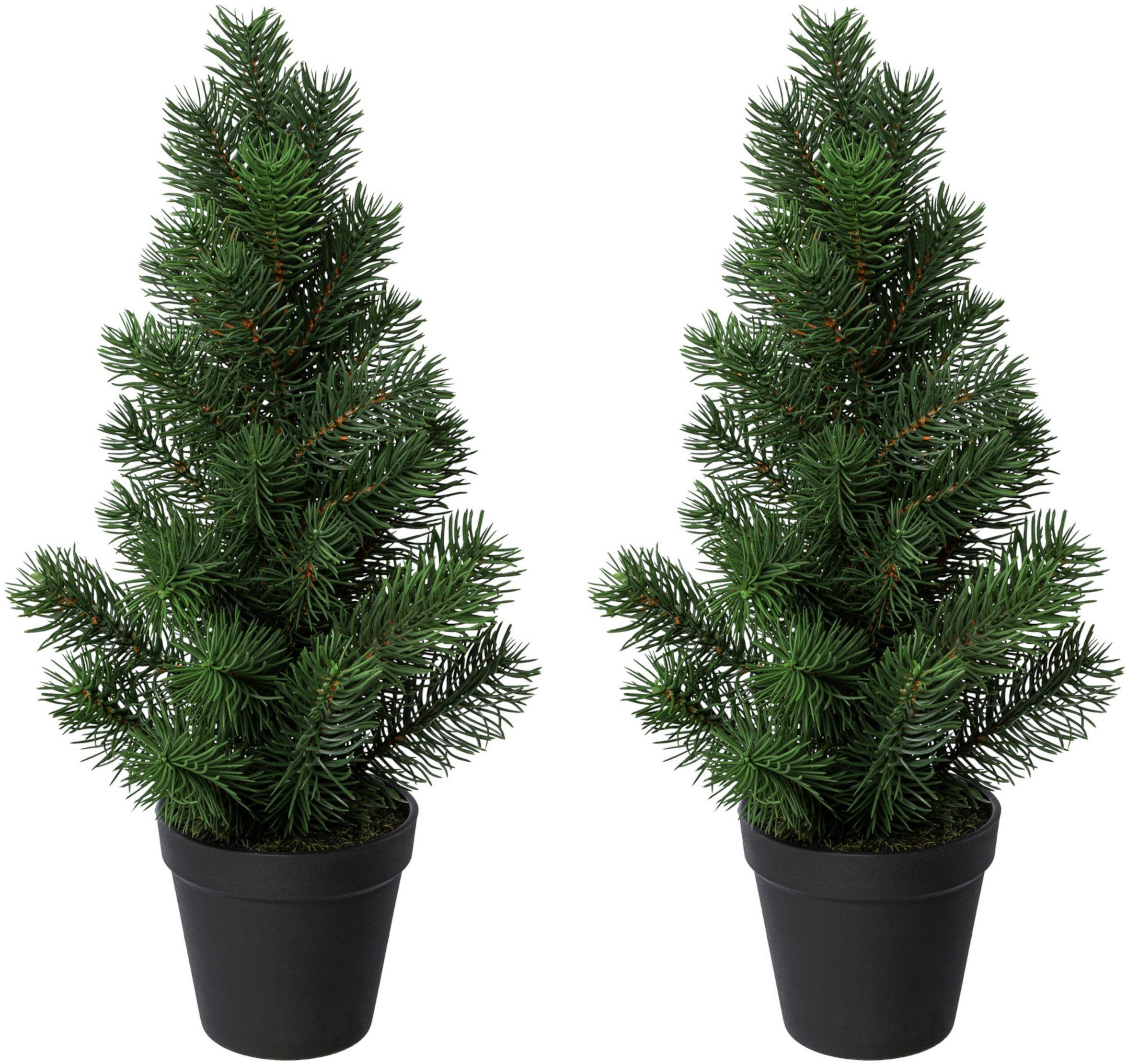 einsetzbar: Creativ Vielseitig Christbaum, oder echt Weihnachtsdeko, Künstlicher künstlicher täuschend aussehend, pur Tannenbaum, Weihnachtsbaum green dekoriert