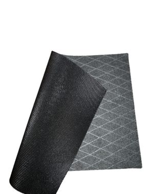 Fußmatte Fußmatte schwarz 7mm höhe, indoor outdoor Türmatte, rutschfest, Stelby, Rechteckig