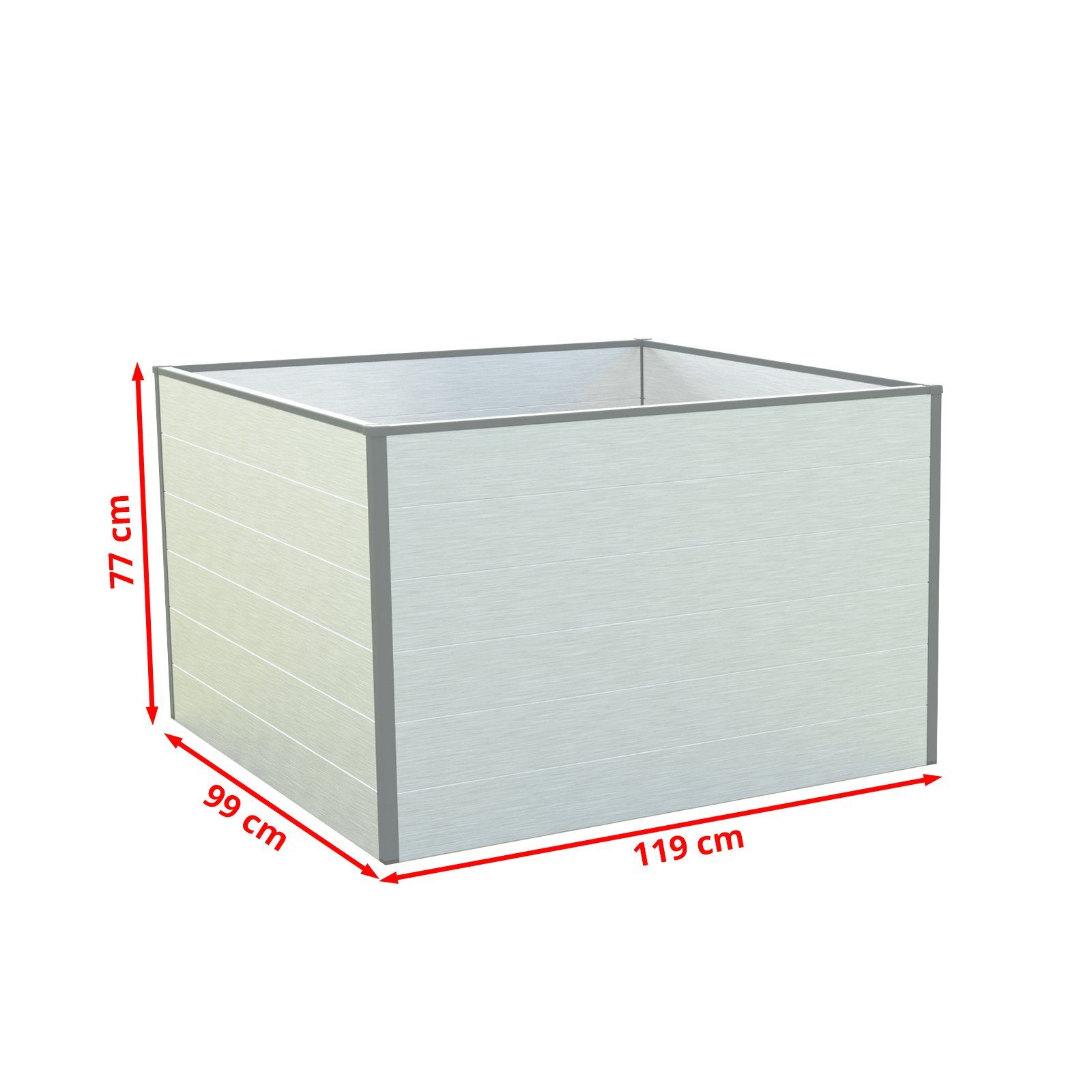 GFP Hochbeet CHRISTINA 119x99x77cm, Aluminium