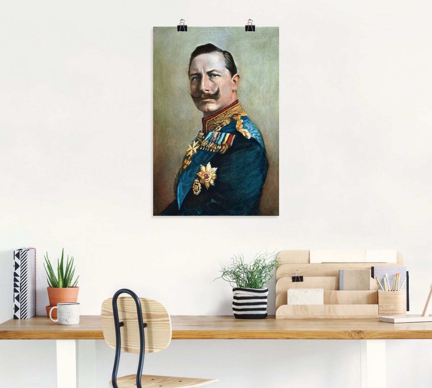 Artland Wandbild »Wilhelm II.«, Menschen (1 Stück), in vielen Größen & Produktarten -Leinwandbild, Poster, Wandaufkleber / Wandtattoo auch für Badezimmer geeignet-kaufen