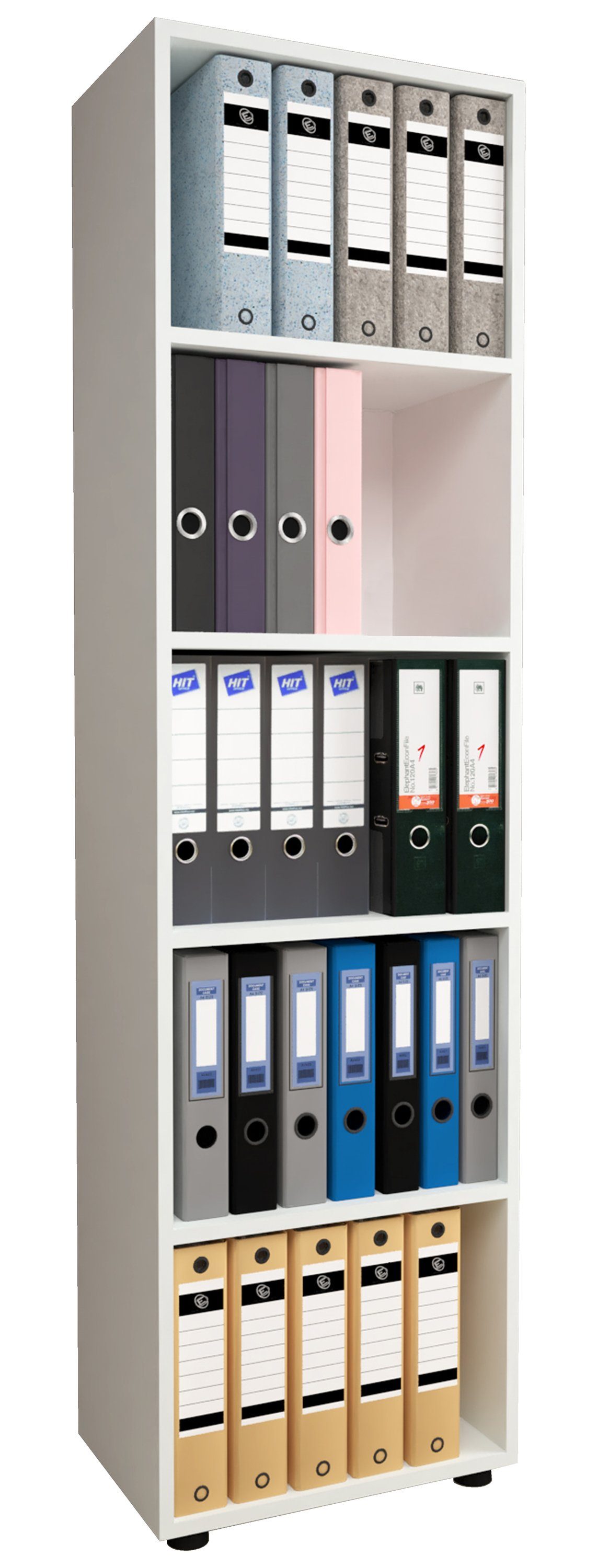 VCM Aktenregal Holz Büro Regal Bücher Ordner Aktenregal Ulas 5f günstig online kaufen