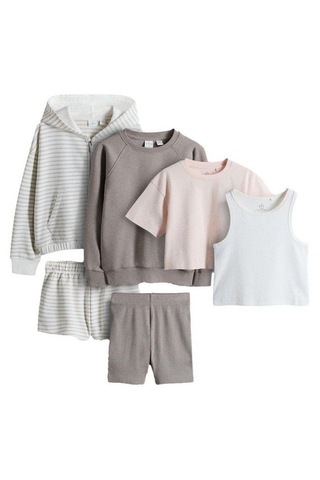 The Set Shirt & Shorts The Set Jacke, Oberteile und Shorts, 6er-Set (6-tlg)