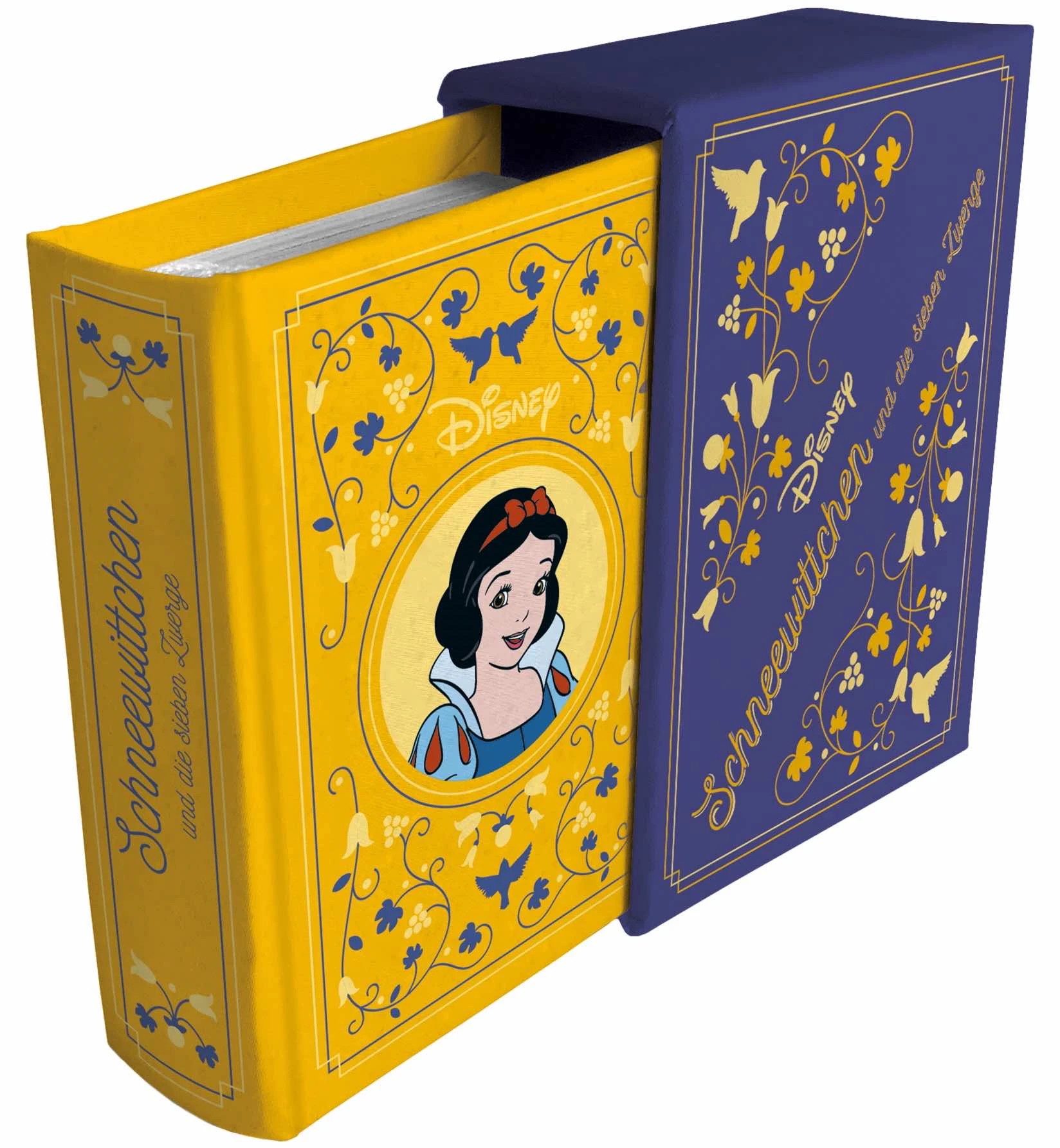Disney Stoffbuch Disney Mini Buch 2 - Schneewittchen Miniatur Gold-Lack Sammlerstück