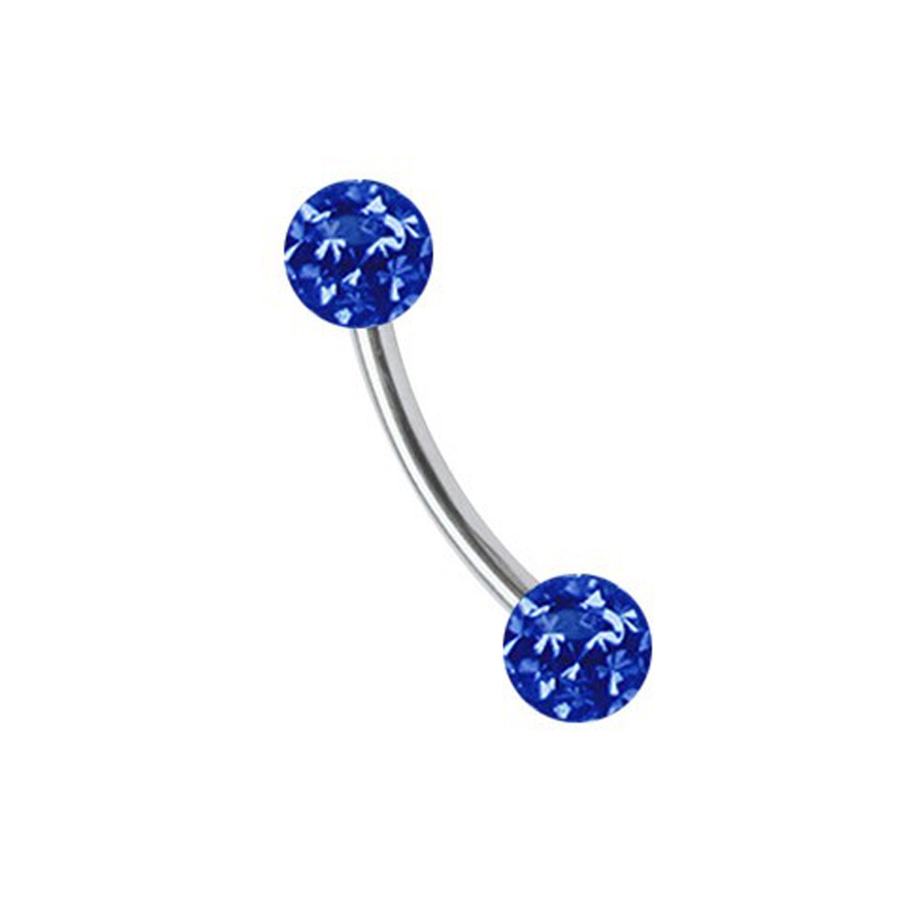 Adelia´s Пирсинг брови Piercing  Пирсинг брови, Titan Banane mit 2 mini Ferido Epoxy Kugeln