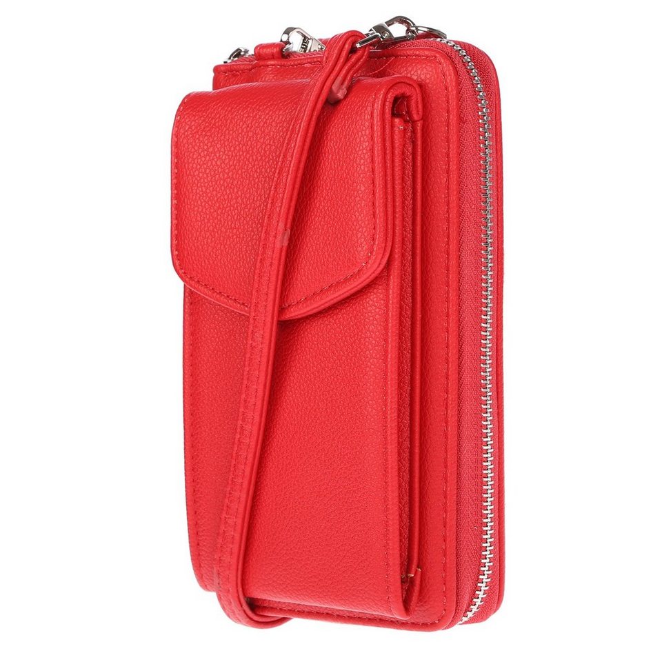 Christian Wippermann Umhängetasche Damen Tasche mit Handyfach RFID Schutz  Geldbörse (einzeln), Handy Umhängetasche Leder Optik
