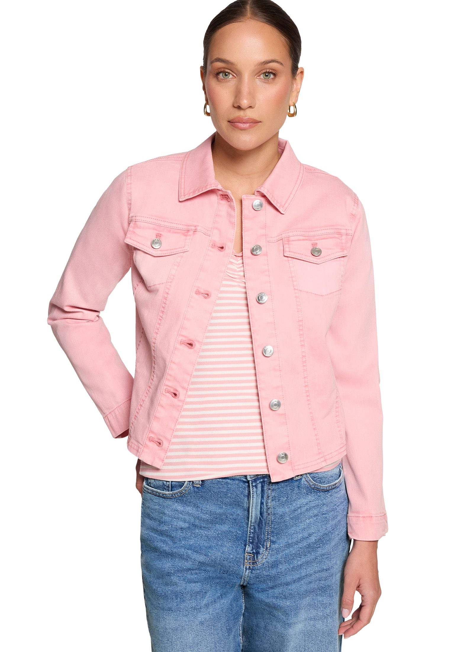 Zero Jackenblazer Damen im Jeans-Look Material.