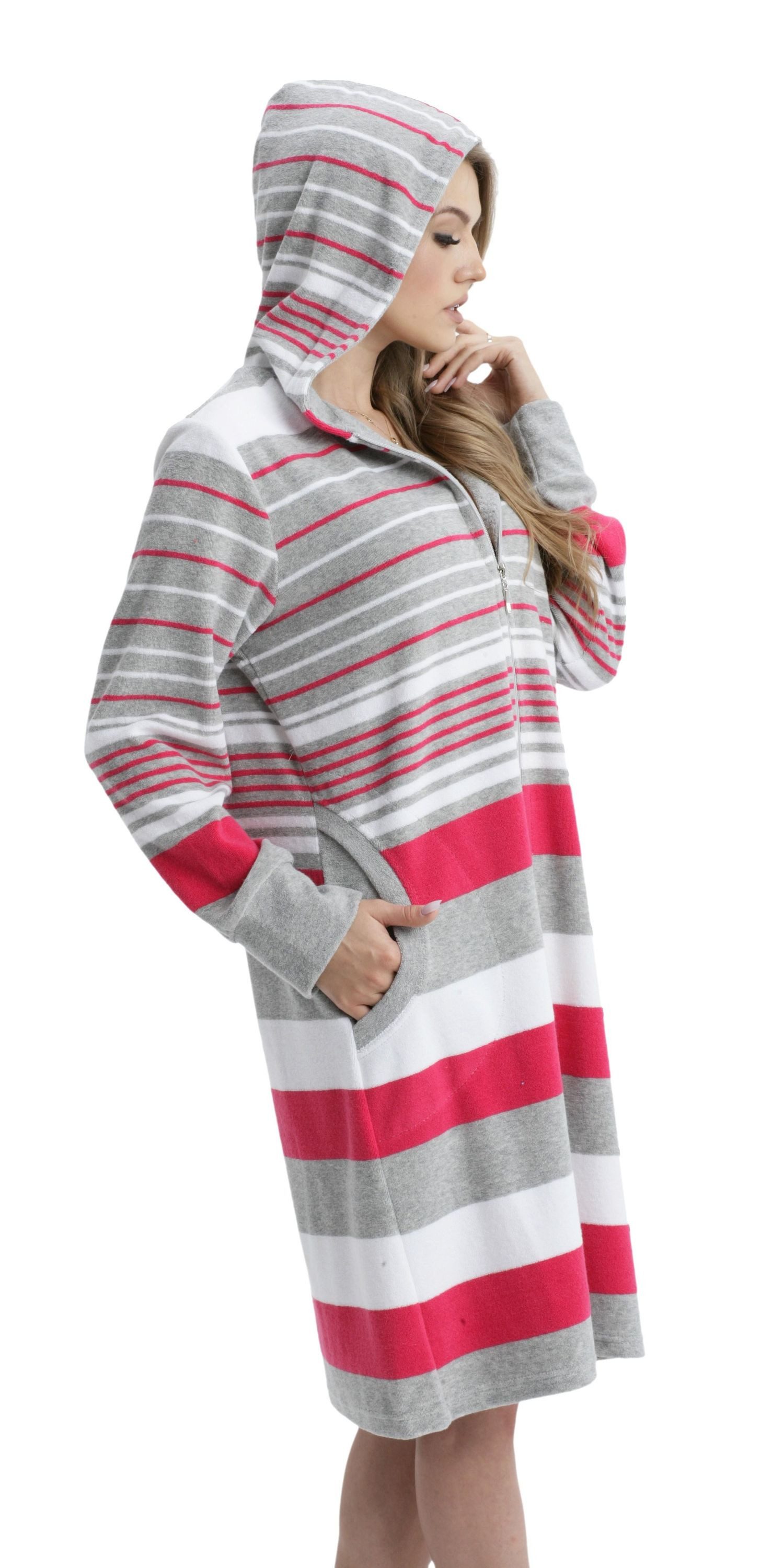 Aquarti Damenbademantel Aquarti Damen Frottee Bademantel günstig online kaufen