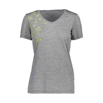 CMP T-Shirt »CMP Damen T-Shirt Stretch melange T-Shirt mit Motivprint«