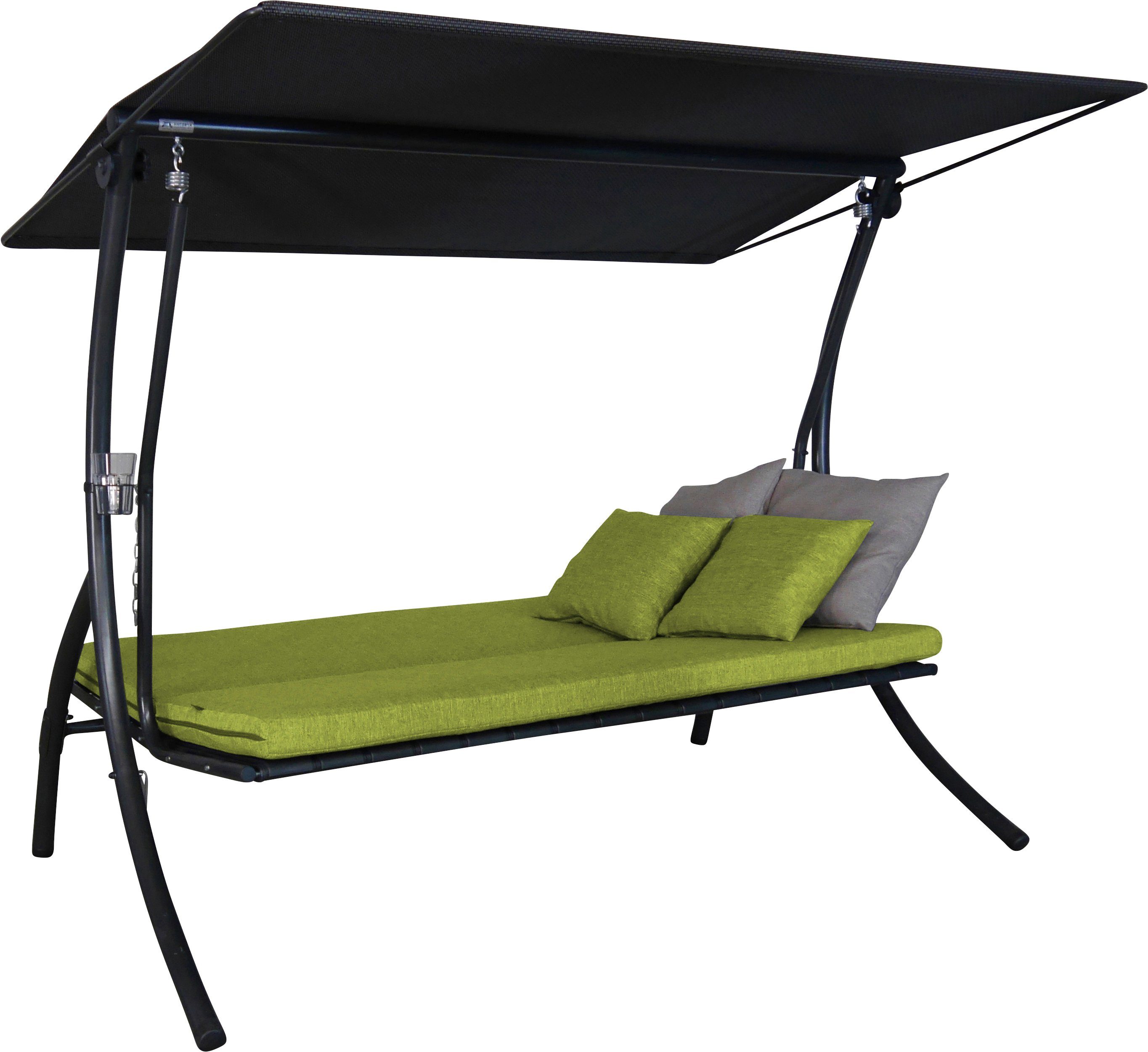 Angerer Freizeitmöbel Hollywoodschaukel Motion Smart lime, 3-Sitzer, Bettfunktion, OTTOs Choice