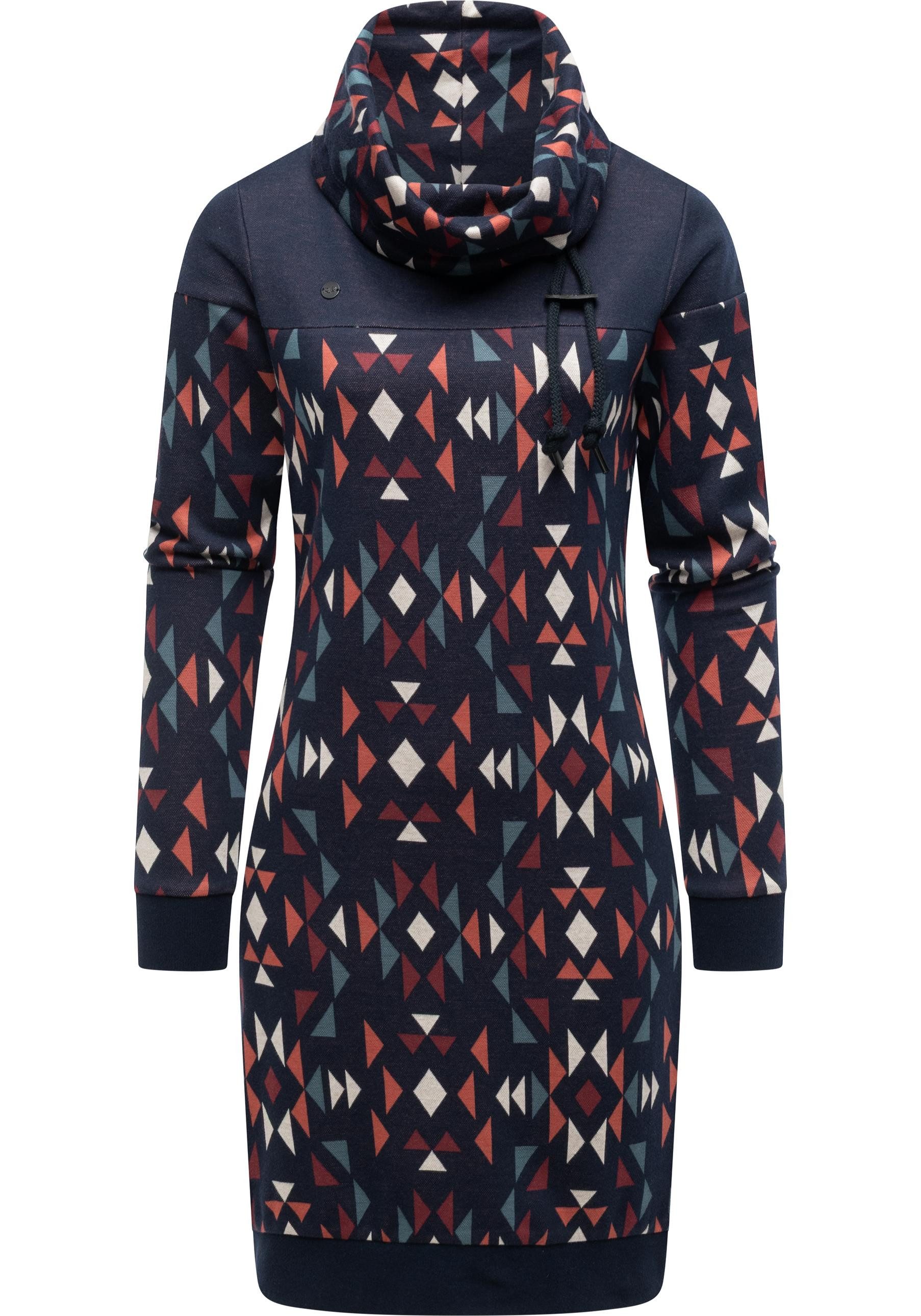 Ragwear Sweatkleid Chlloe Aztec YOUMODO stylisches Langarm Midikleid mit Az günstig online kaufen