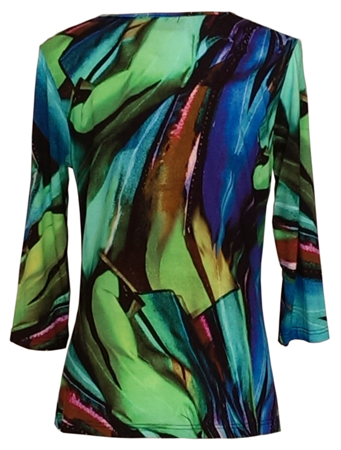 high & higher T-Shirt Wasserfallshirt Amy 3/4 Ärmel Wasserfallausschnitt