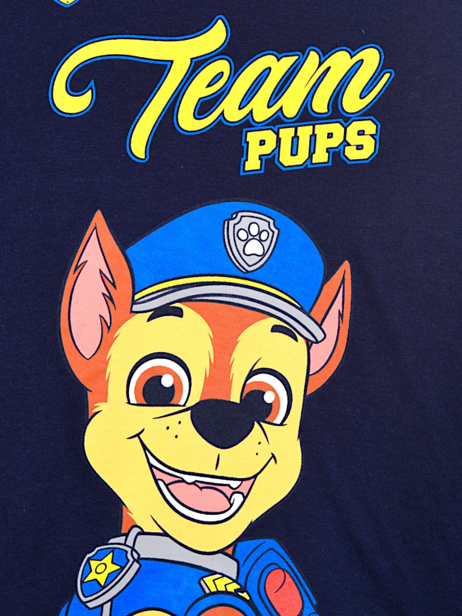 PAW PATROL Langarmshirt Chase Jungen Shirt aus Baumwolle Gr. 98 - 116 cm