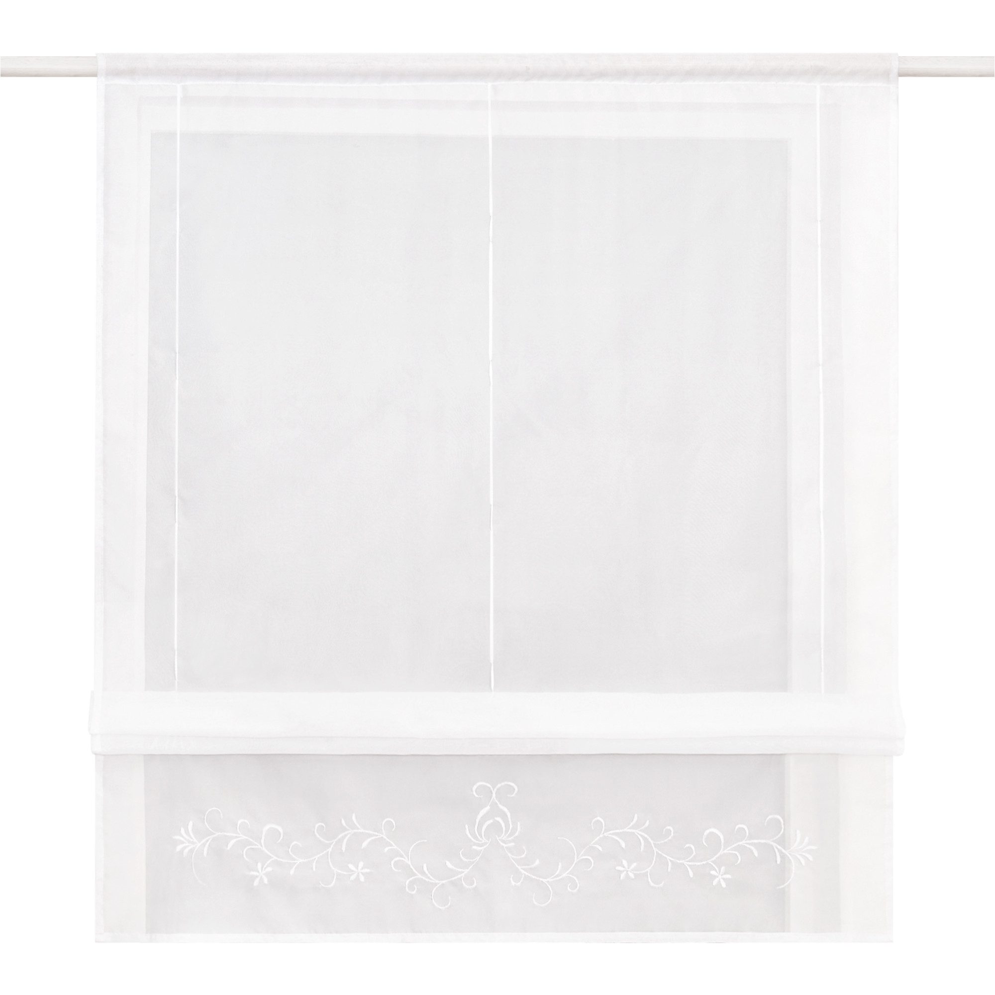 Joyswahl Raffrollo, mit Stangendurchzug, Voile Raffgardinen mit Tunnelzug B günstig online kaufen