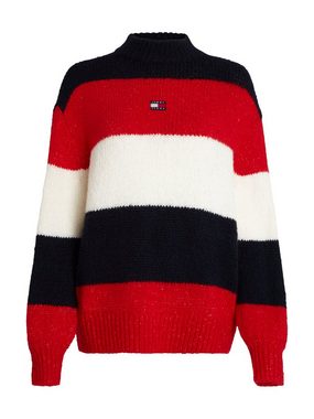 Tommy Jeans Strickpullover TJW COLORBLOCK SWEATER mit Logopatch