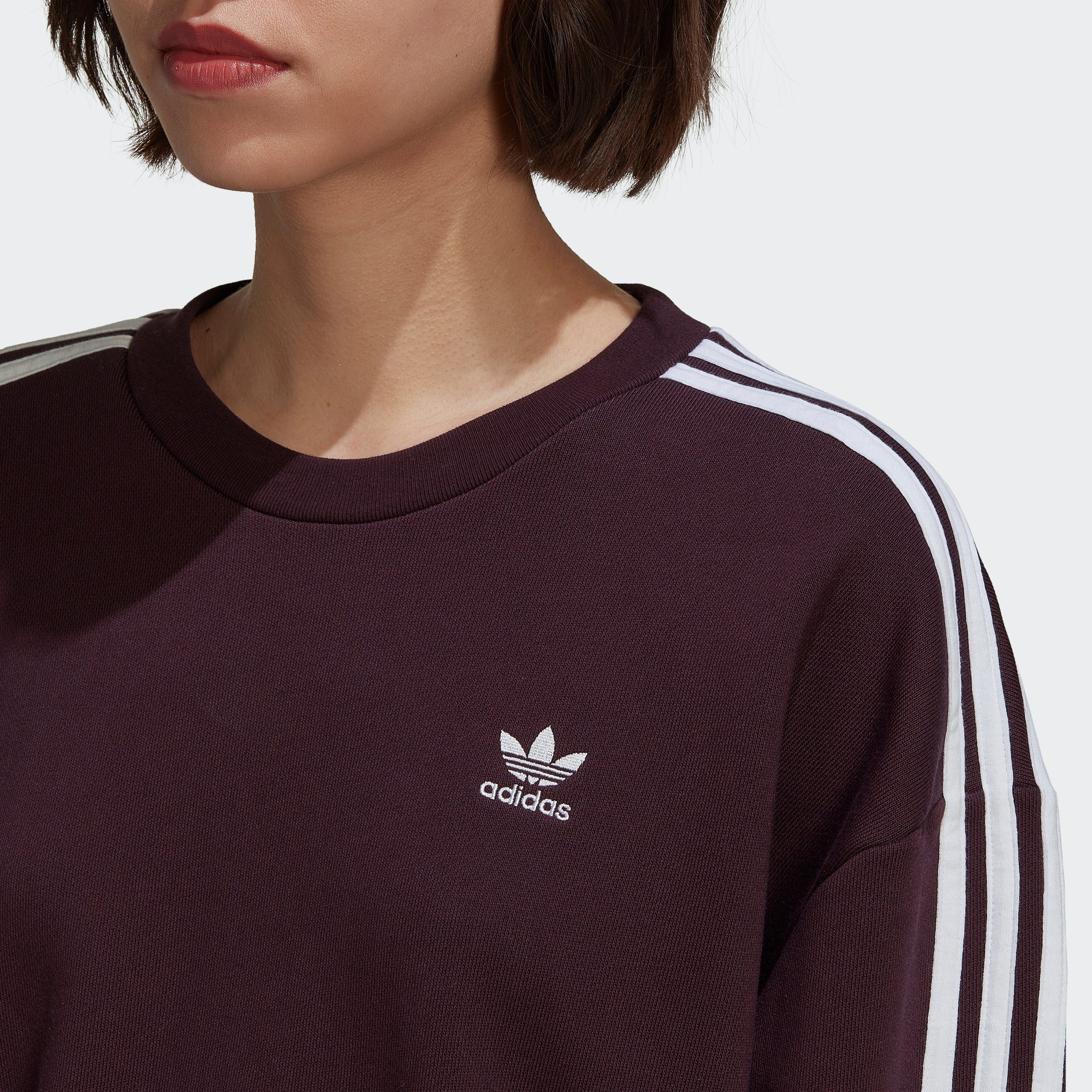 Sweatkleid Originals rot SWEATKLEID adidas CLASSICS LONG SLEEVE ADICOLOR