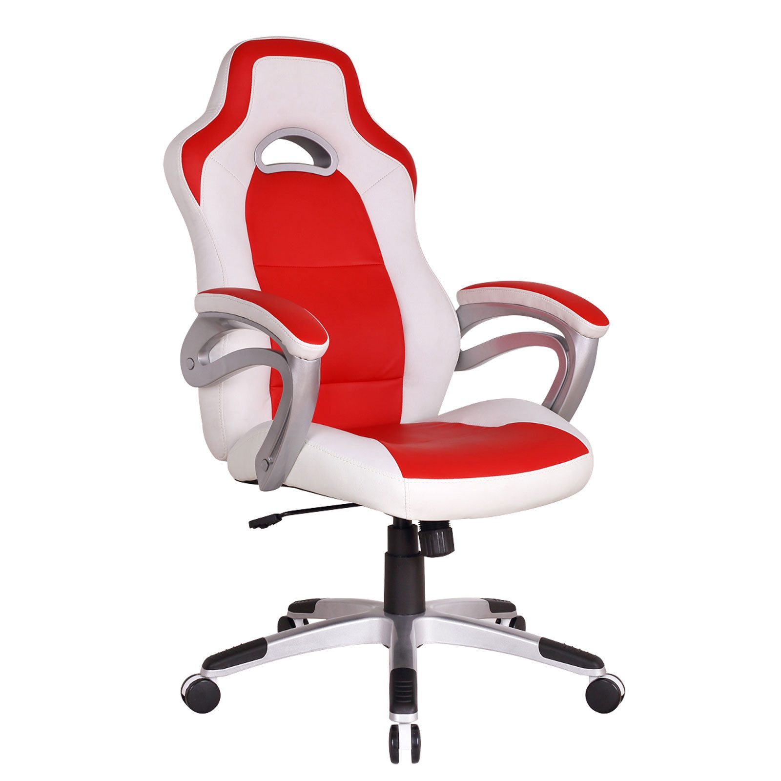 Möbel Akut Chefsessel Chefsessel Nele rot weiß Home Office Bürostuhl