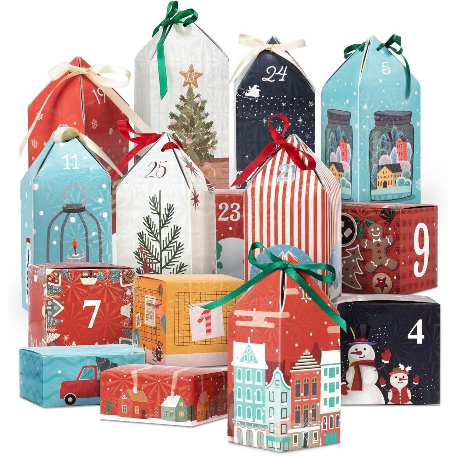 LuxusKollektion DIY-Adventskalender Adventskalender zum Befüllen 25 Häuser DIY 2026