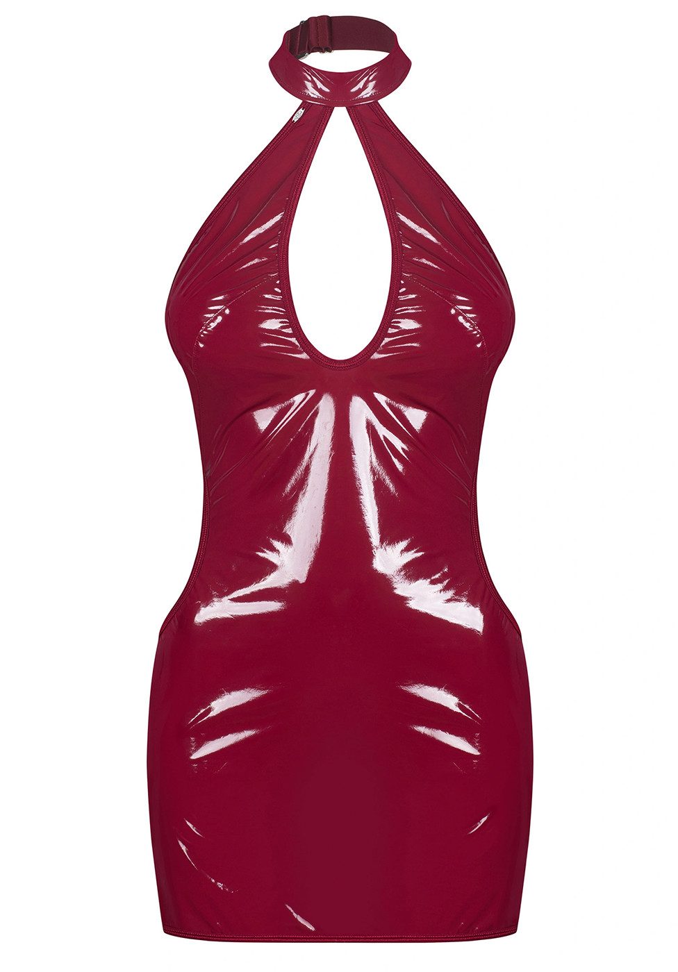 Obsessive Minikleid Redya Mini-Kleid in Lackoptik - rot (1-tlg) tiefer Ausschnitt