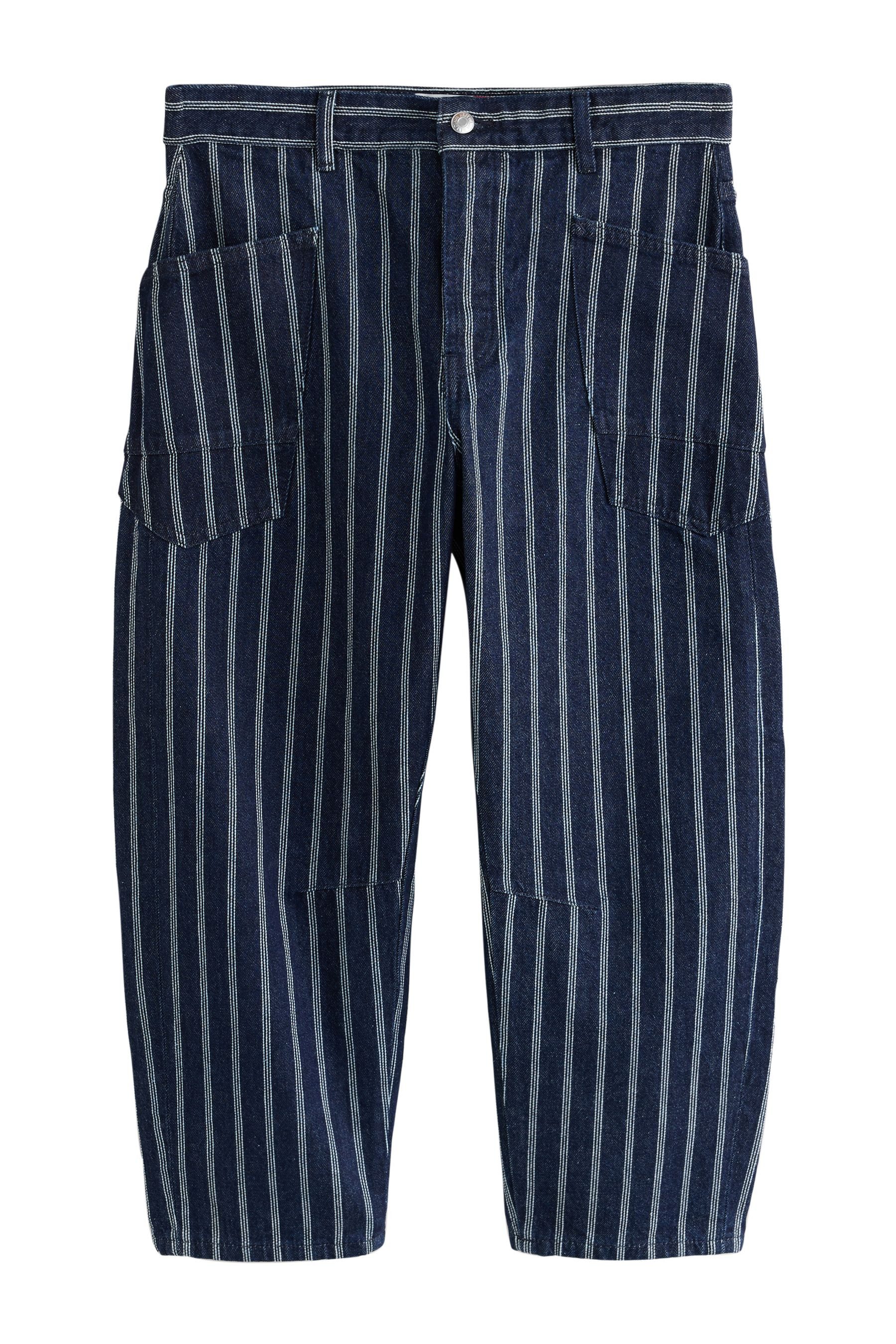 Next Weite Jeans Barrel-Jeans mit zwei Taschen (1-tlg)