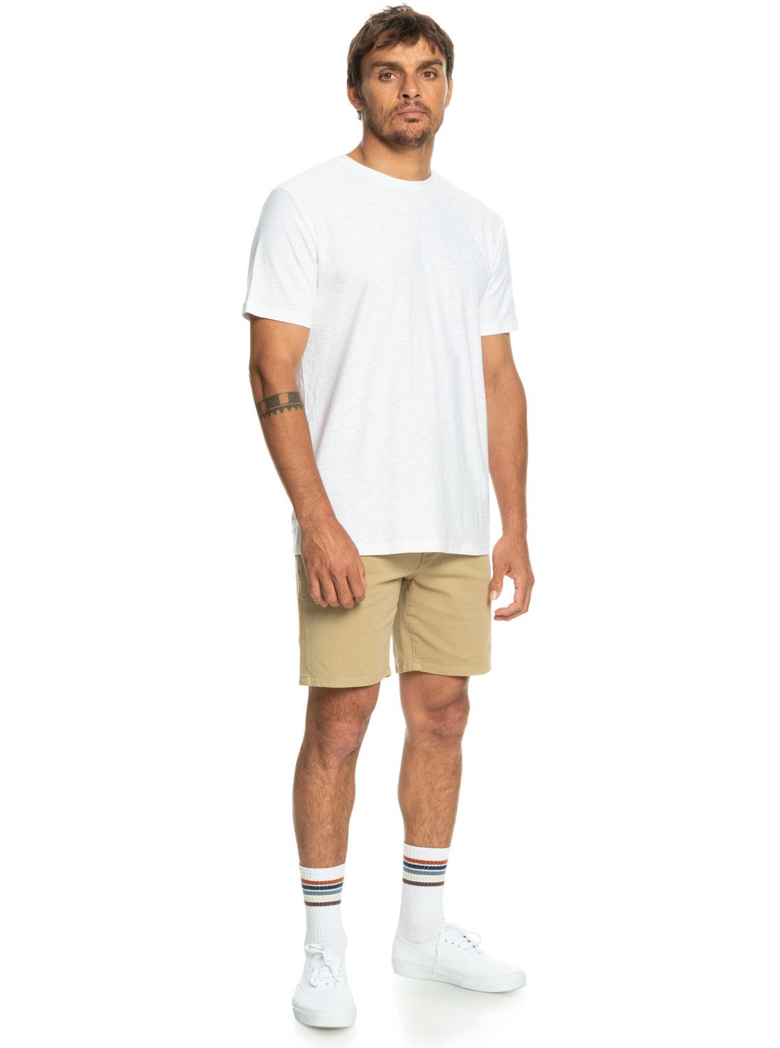 Quiksilver Slub T-Shirt Roundneck White