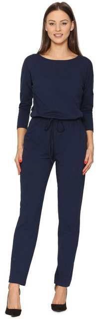 Bellivalini Jumpsuit Damen Hosenanzug mit Bindegürtel Freizeitanzug BLV50-2 günstig online kaufen