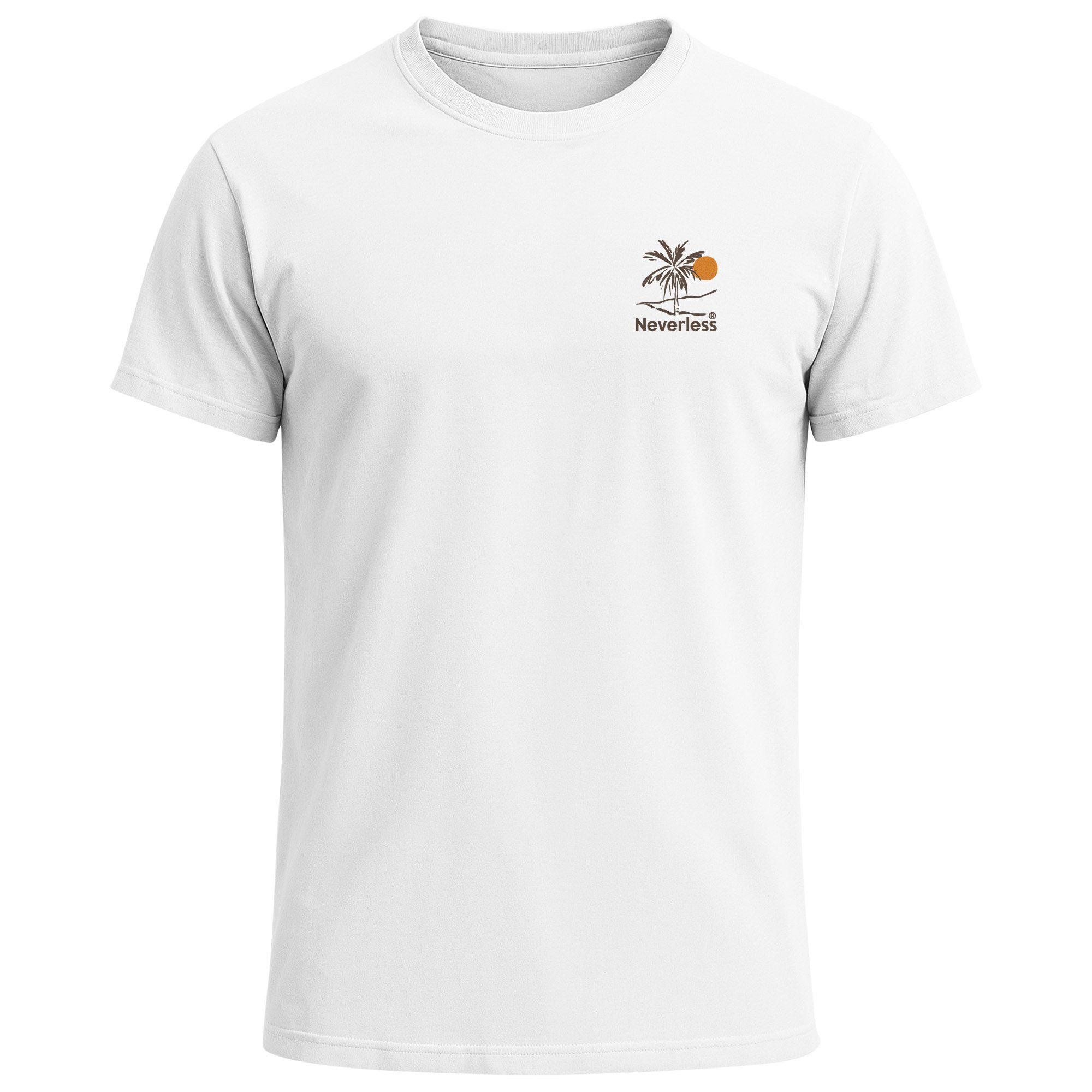 Neverless Print-Shirt Herren T-Shirt Backprint Palmen Aufdruck Sommer Grafi günstig online kaufen
