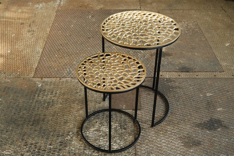 KAWOLA Beistelltisch COCO (Set, 2-St), Tisch Couchtisch Metall