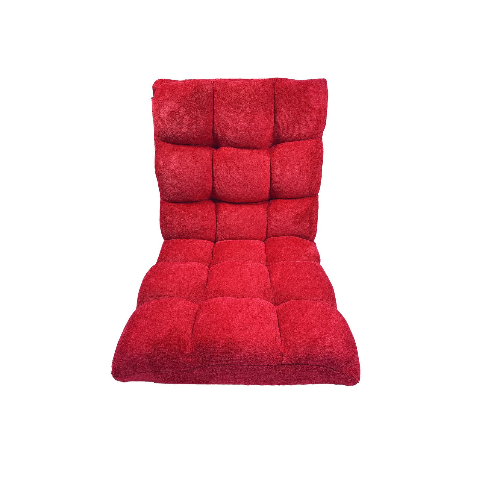 HTI-Living Relaxsessel Bodensessel Rot klappbar mit Rückenlehne verstellbar (1 Stück, 1-St)