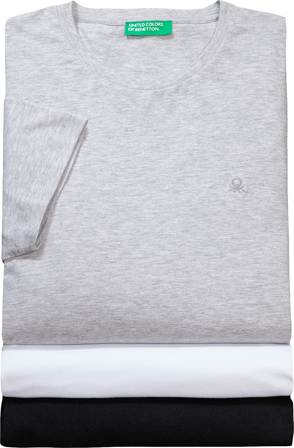 United Colors of Benetton Kurzarmshirt hautfreundlich durch Baumwolle günstig online kaufen