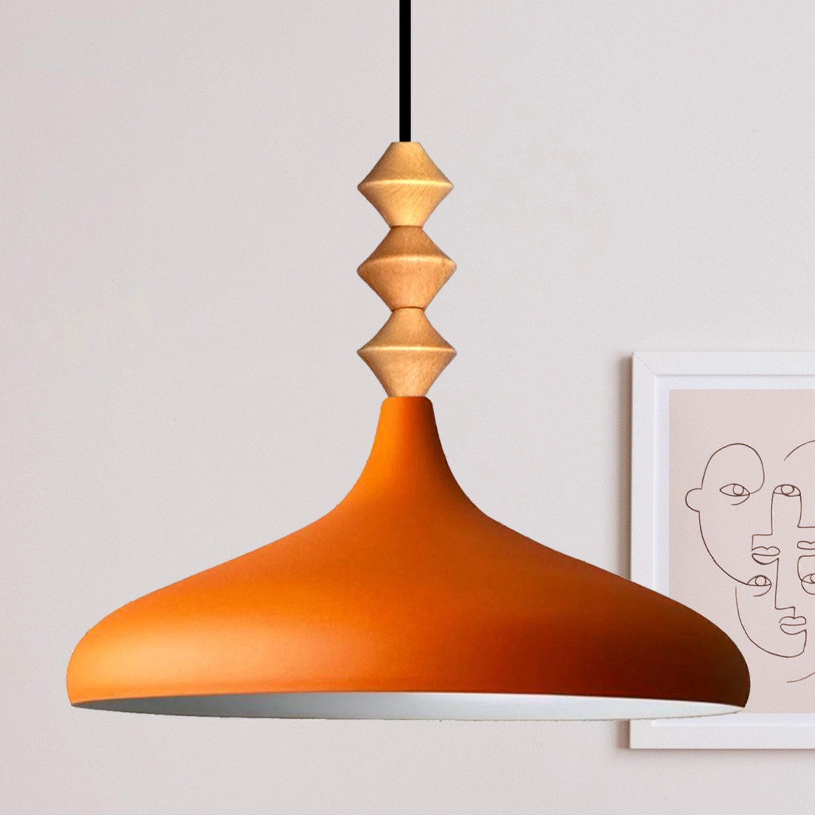 Bamyum Pendelleuchte Champion Ø35 cm Metall E27 Moderne Lampe, Ohne Leuchtmittel, ohne Leuchtmittel