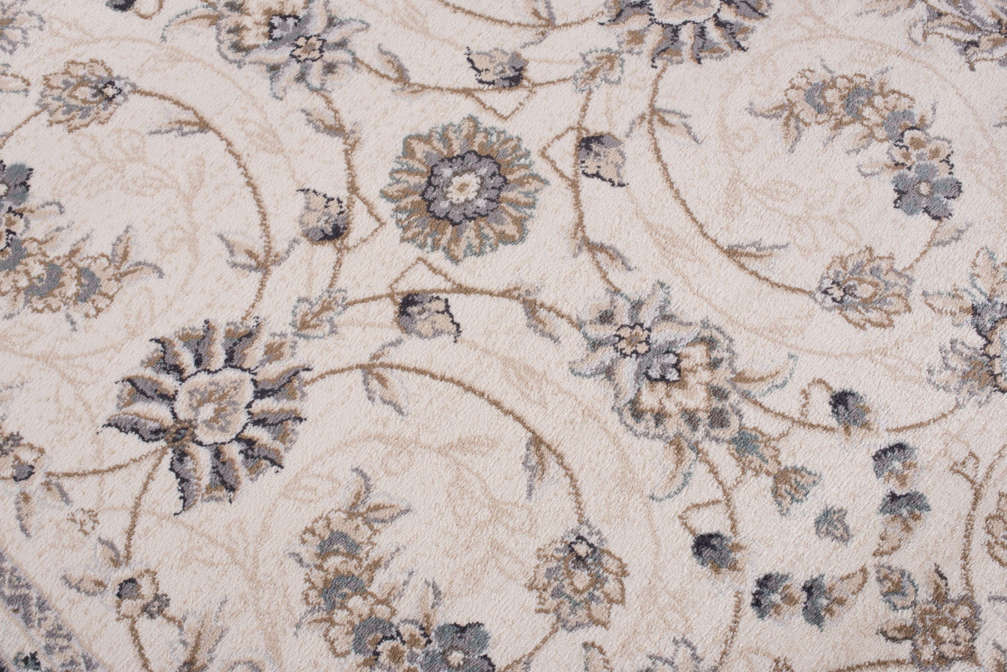 Traditioneller Teppich - Mazovia, Grau, 100 Wohnzimmerteppich cm, x Pflegeleicht, 60 Teppich Geeignet Oriente Fußbodenheizung, für Orientteppich Orient Beige
