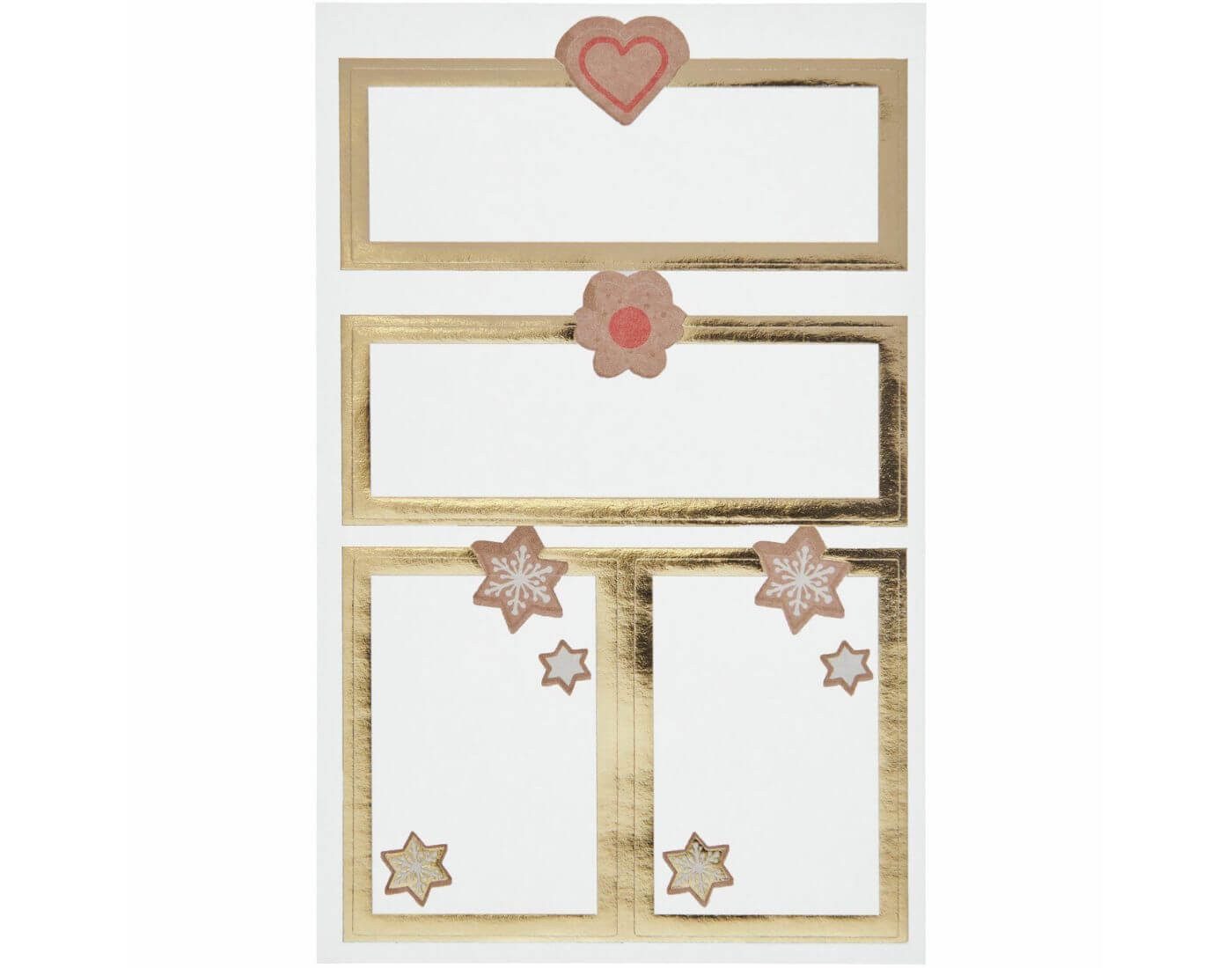 Rico Design Sticker Paper Poetry Papieretiketten Cookies 12 Stück