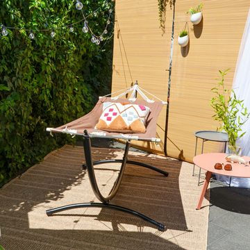 AMANKA Hängemattengestell Outdoor Hängematte mit Gestell 300cm 190x80 cm, Hängemattengestell Stabhängematte