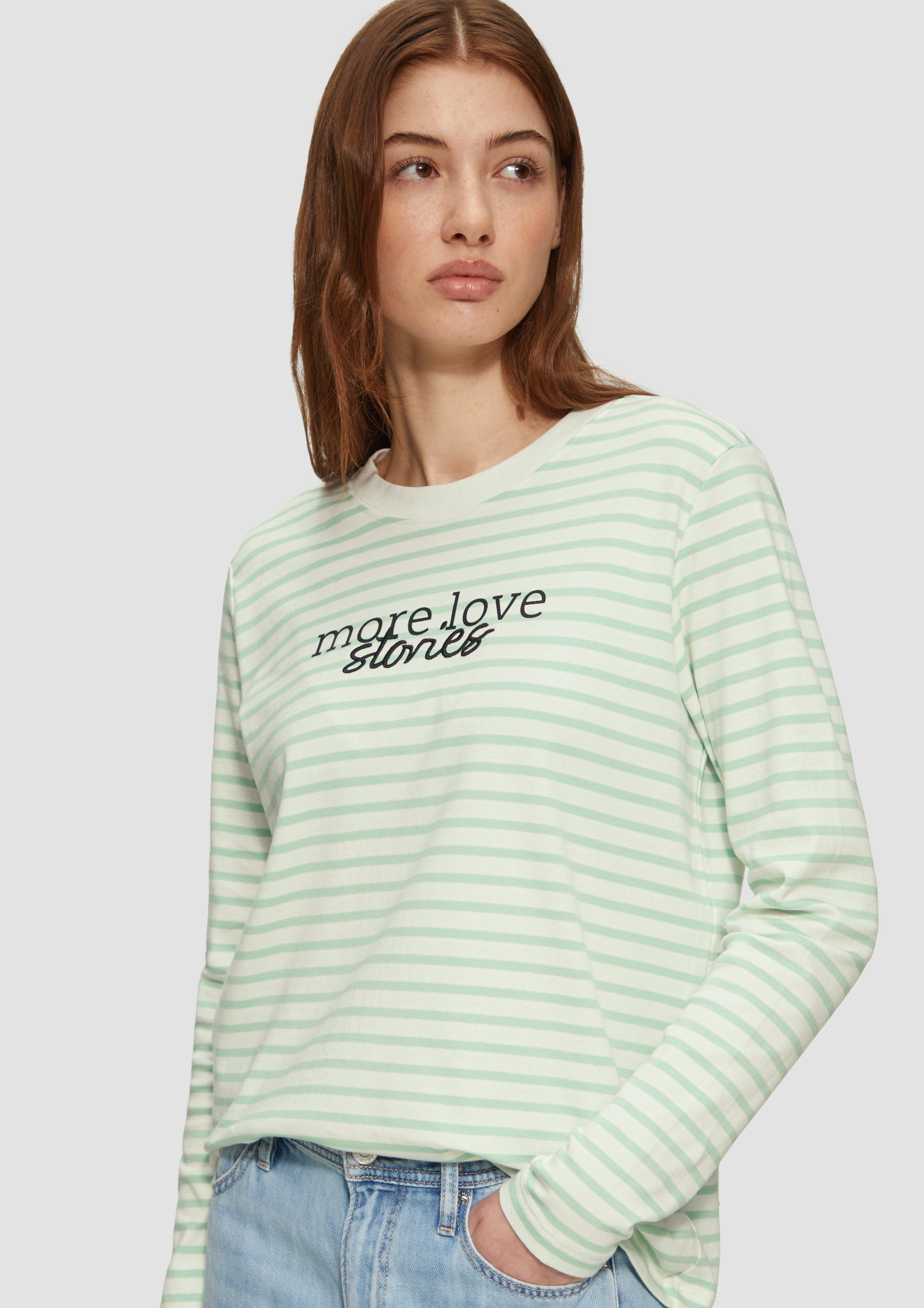 s.Oliver Langarmshirt Gestreiftes Langarmshirt im Relaxed günstig online kaufen