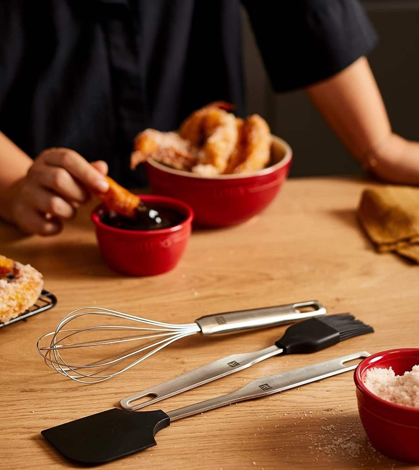 Zwilling Back-Set 3er Set - Backpinsel, Teigschaber, Schneebesen Edelstahl, (3-tlg), Backzubehör, Backutensilien, 3er Set