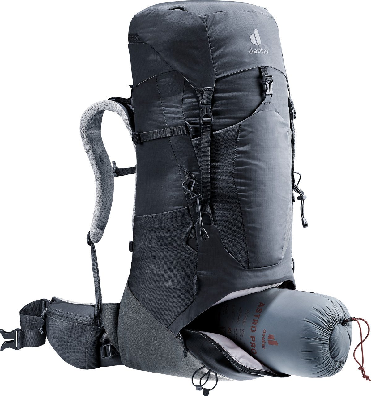 deuter Trekkingrucksack Aircontact Lite 35 + 10 SL, für Wandern und Bergsteigen, für perfekte Lastübertragung