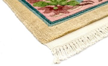 Wollteppich China Teppich handgeknüpft beige, morgenland, rechteckig, Höhe: 11 mm