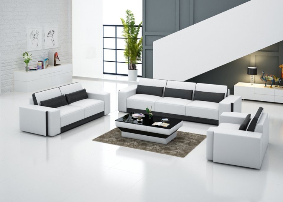 JVmoebel Sofa Premium Luxus 3+2+1 Couchgarnitur moderne Möbel Neu, Made in Europe