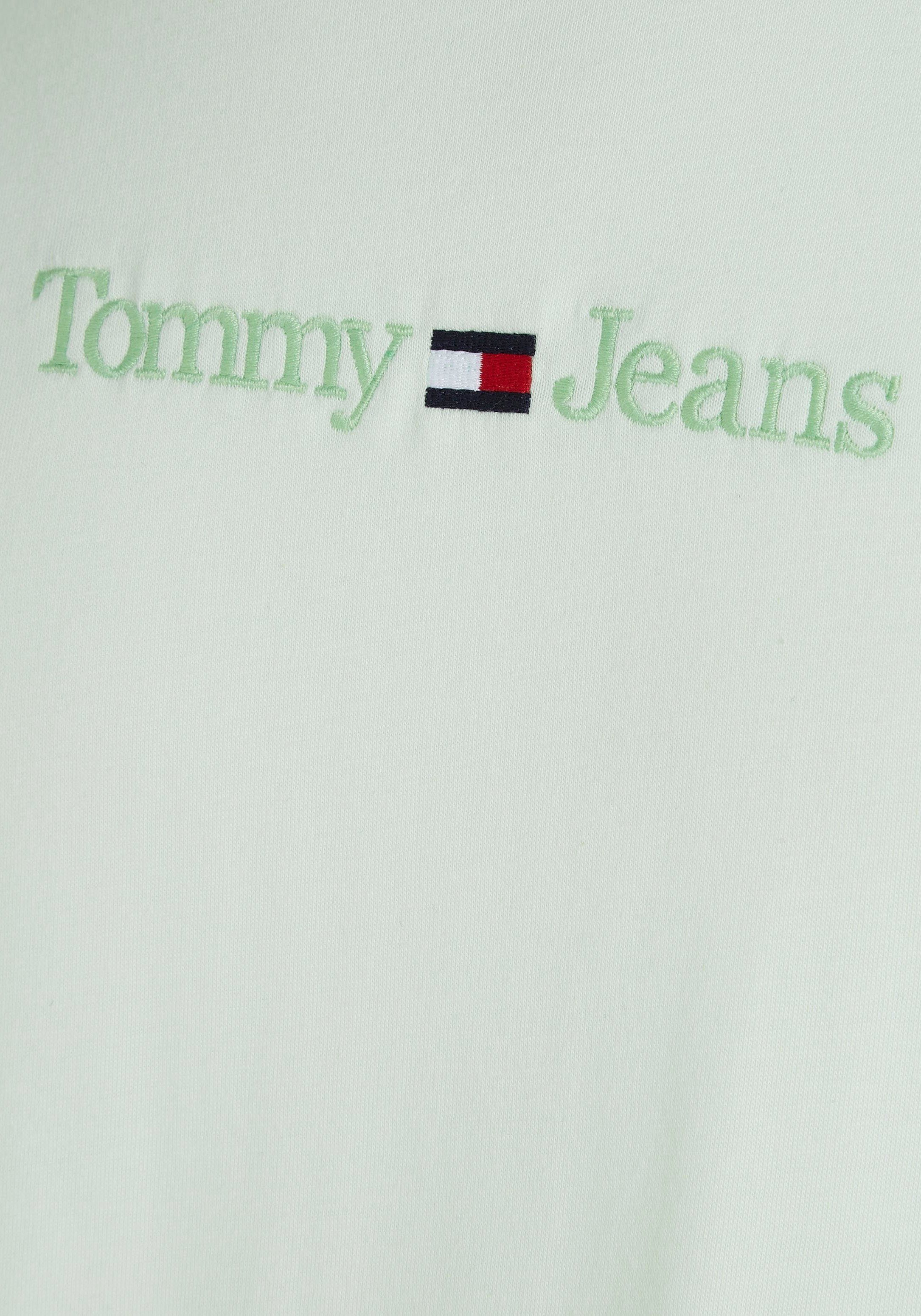 TEE T-Shirt SMALL TJM Minty Tommy Jeans TEXT CLSC