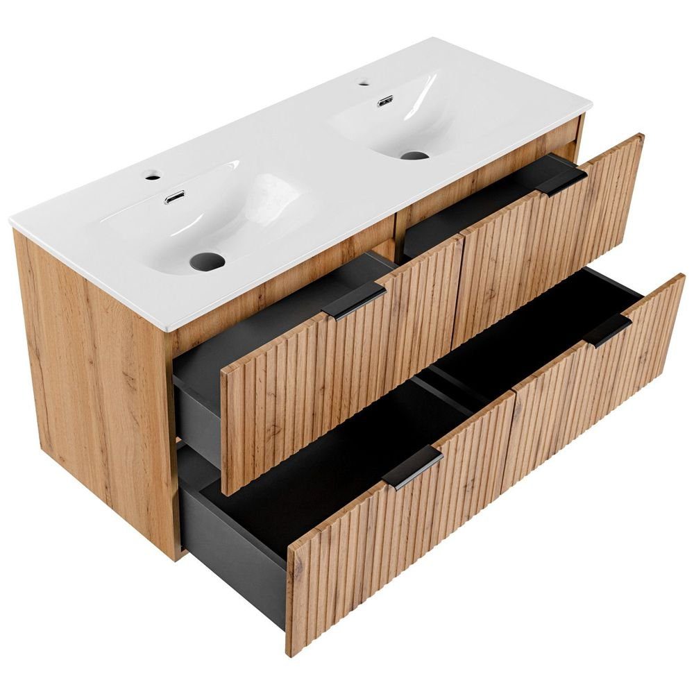 Lomadox Badmöbel-Set ADELAIDE-56, (Spar-Set, 2-St), mit 121cm Waschtisch Wo günstig online kaufen