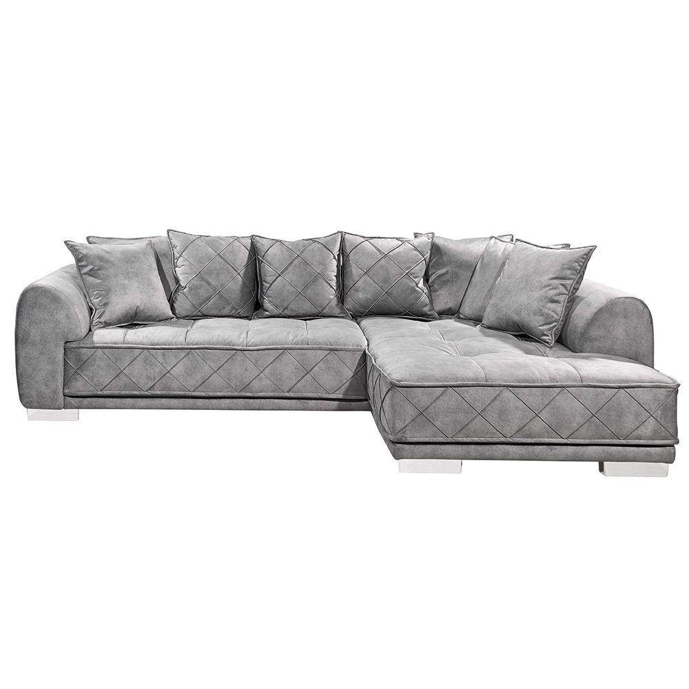 grau Ecksofa, cm 319x73/90x194 Lomadox Ecksofa LOMADOX