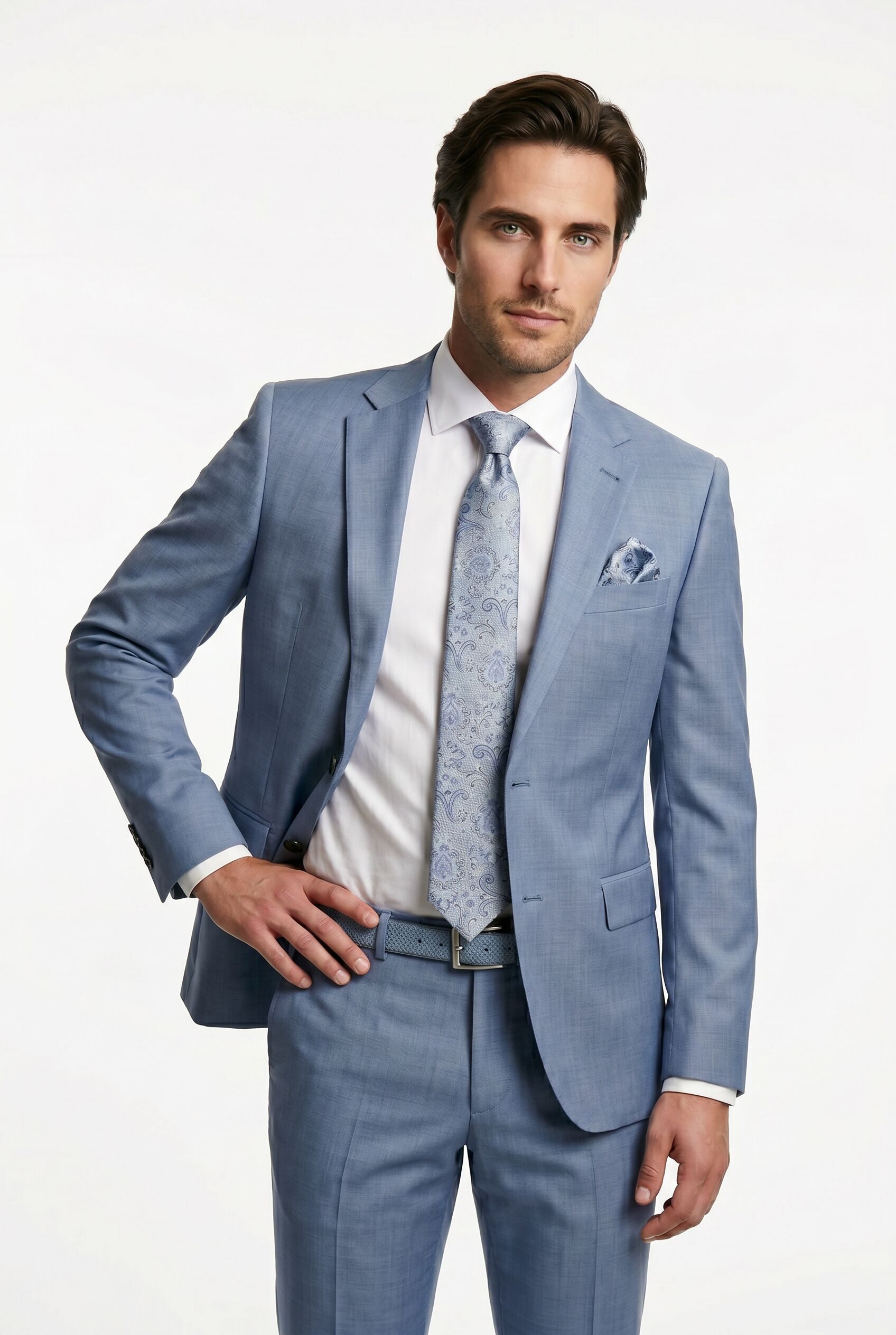 REAL GUYS by J.PLOENES Krawatte (1-St) Set bestehend aus Krawatte und Einstecktuch