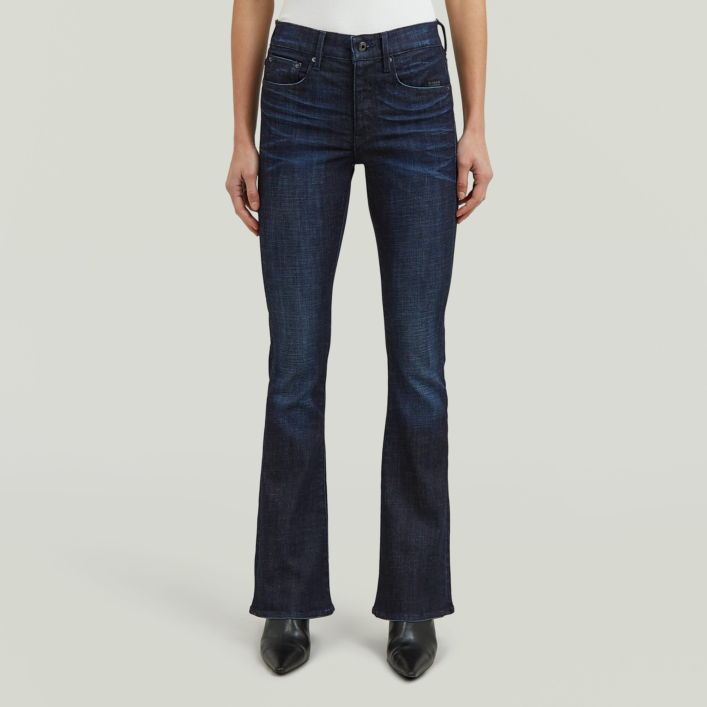 G-STAR Bootcut-Jeans 3301 Flare Wmn aus Stretch-Denim
