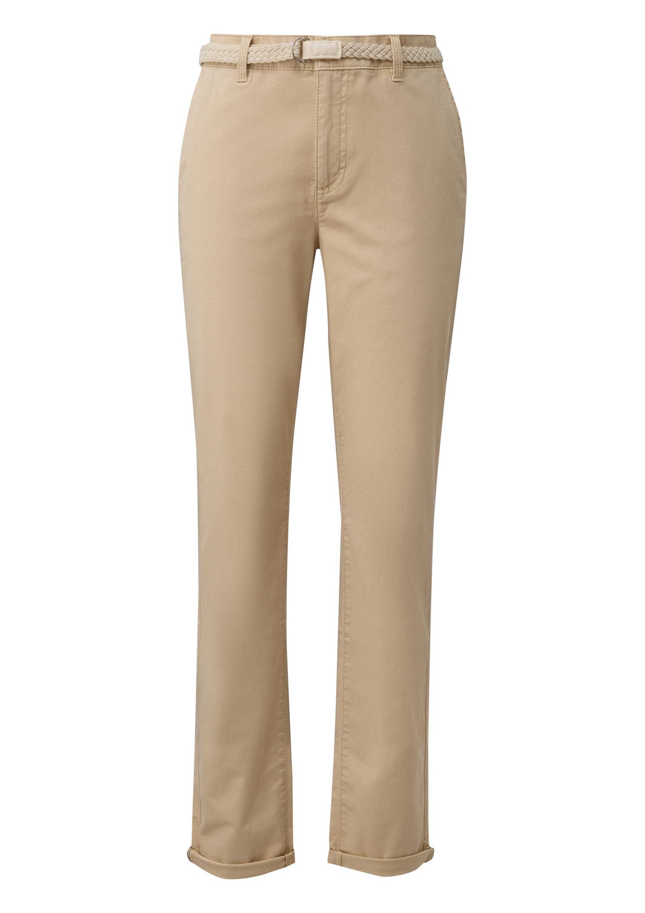 s.Oliver Chinos Hose Gewaschene Chino mit Gürtel günstig online kaufen