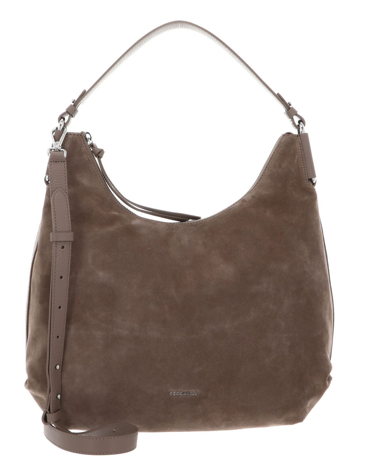 COCCINELLE Schultertasche Suede Handbag Grained Leather, günstig online kaufen