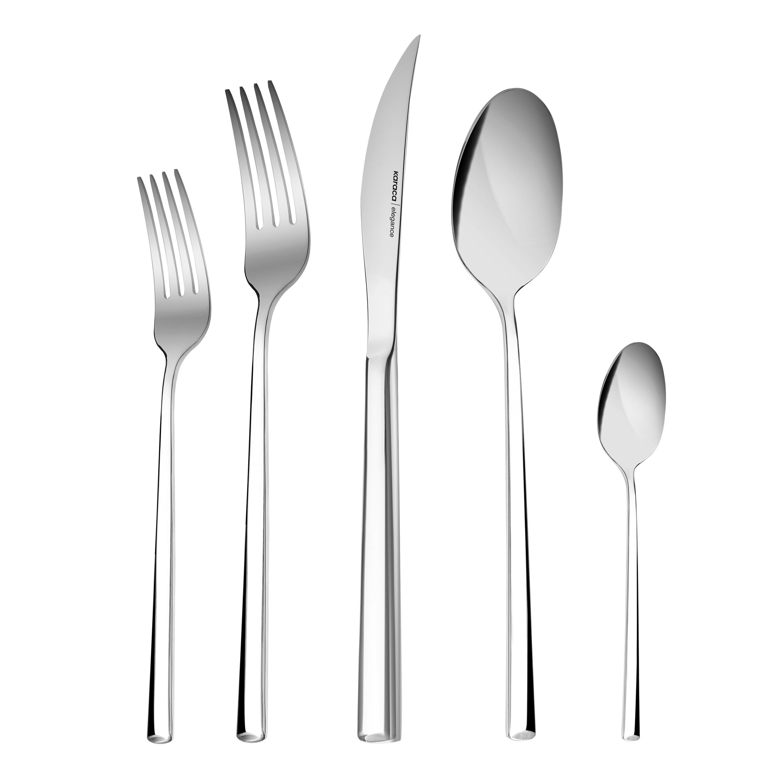 Karaca Besteck-Set Karaca Tivoli, 60-teiliges Besteckset für 12 Personen, Verpackt, Rosa