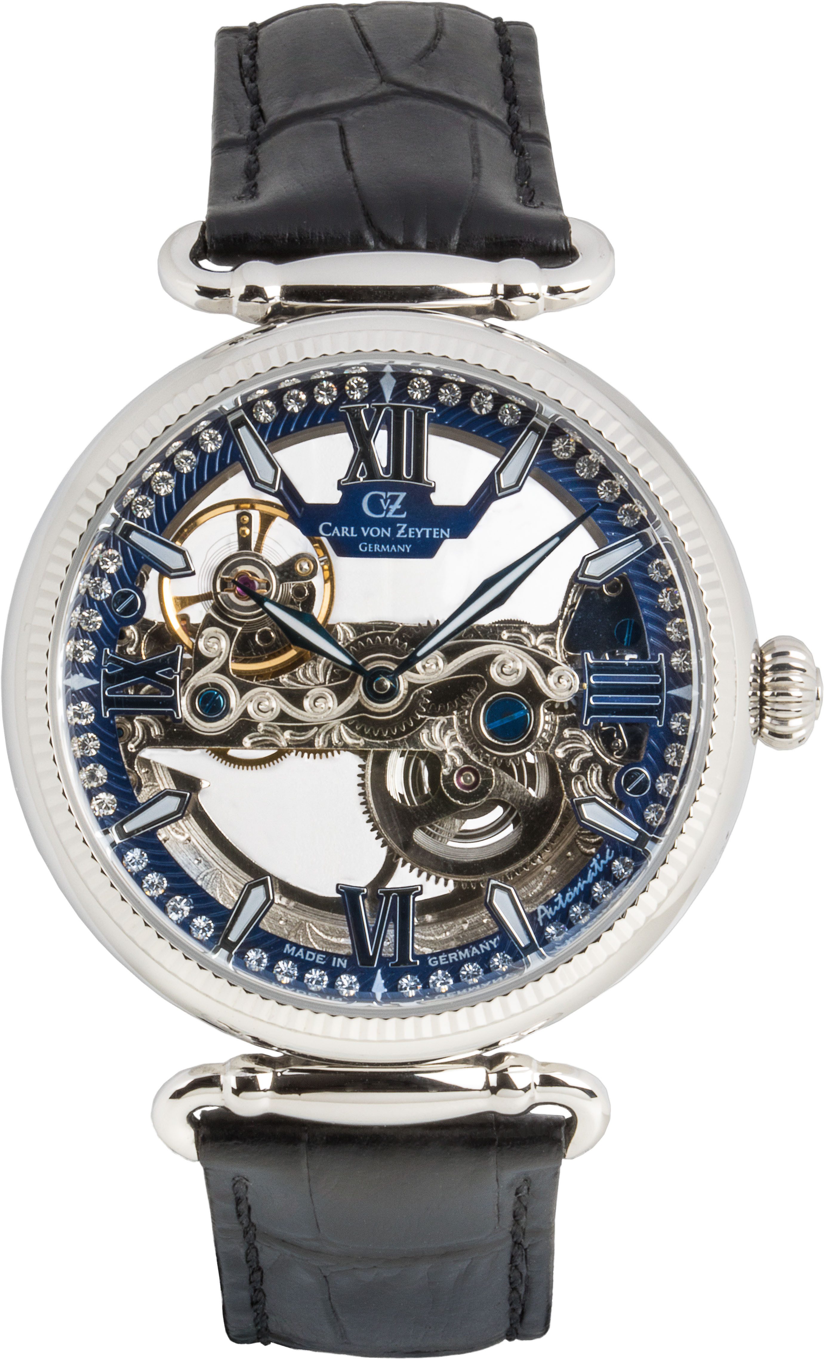 Carl von Zeyten Automatikuhr Häusern, Armbanduhr, mechanische Uhr, Damenuhr, Made in Germany