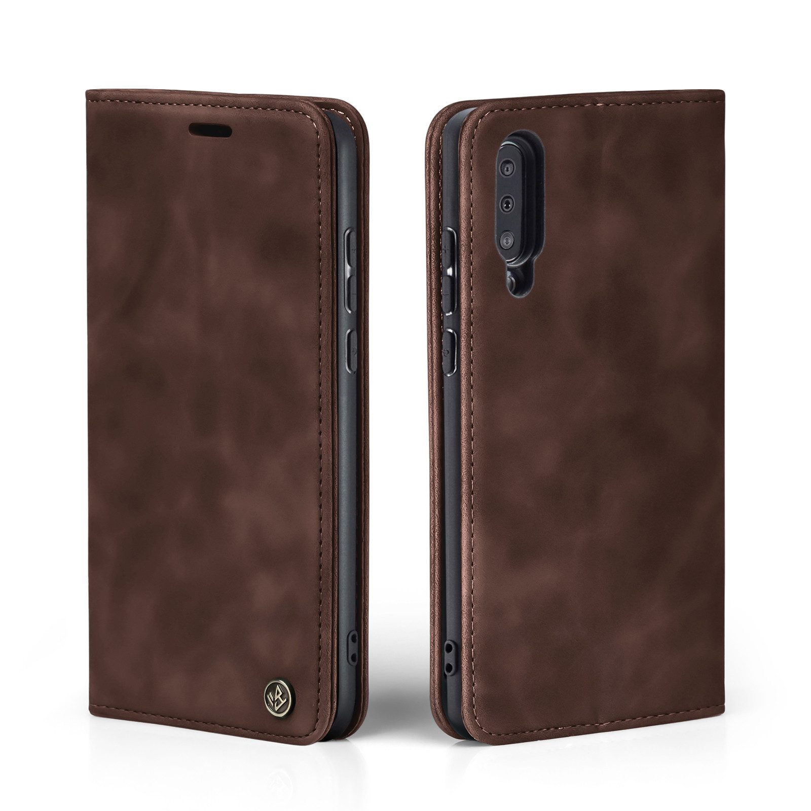 Tec-Expert Handyhülle Tasche Hülle für Samsung Galaxy A50 6.4 Zoll, 6.4, Cover Klapphülle Case mit Kartenfach Fliphülle aufstellbar